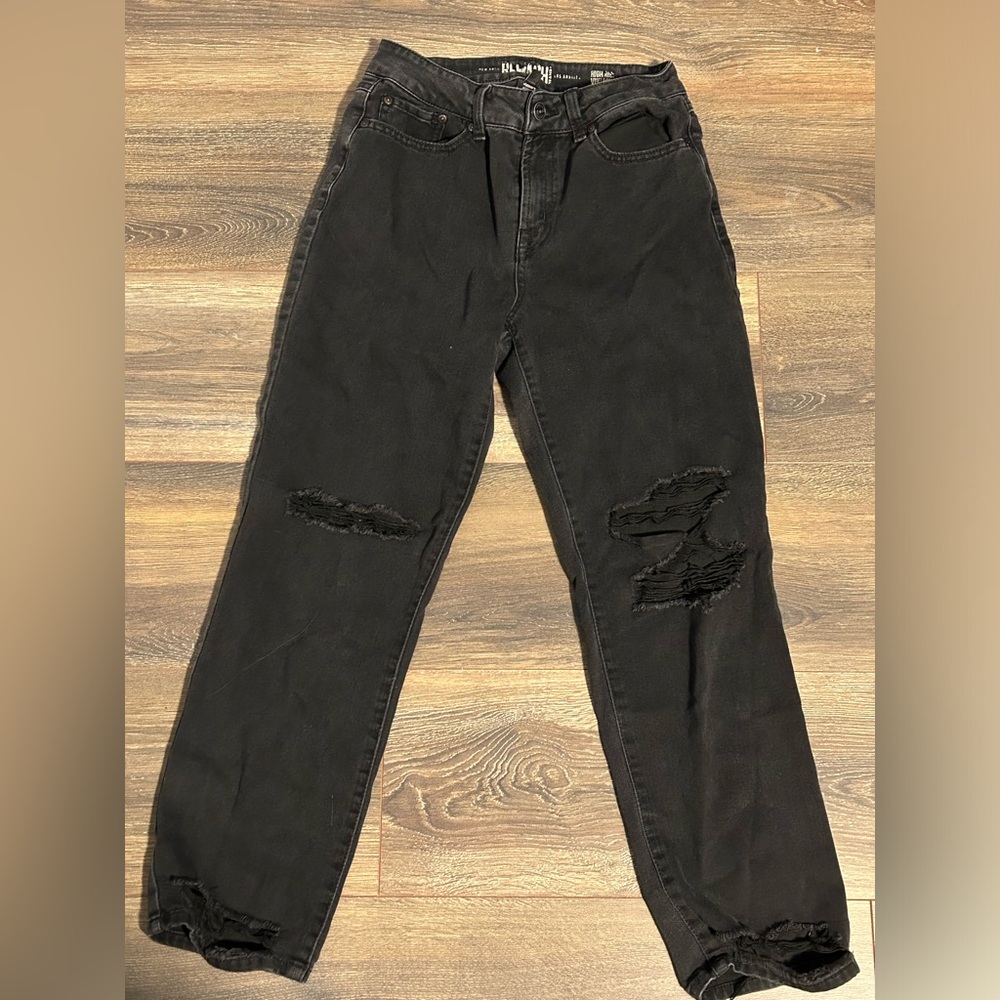 Rewash straight leg black jeans size 01 / 25 women